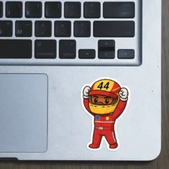 Alternative view of Hamilton Red - Sticker