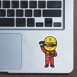 Alternative view of Hamilton Chibi Red - Sticker