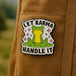 Let Karma Handle It- Brooch Enamel Pin - Brooch Enamel Pin