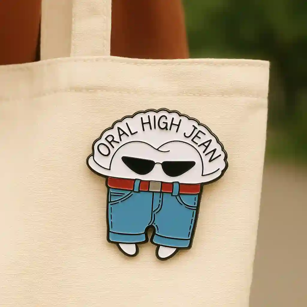Oral High Jean- Brooch Enamel Pin - Brooch Enamel Pin - Image 2