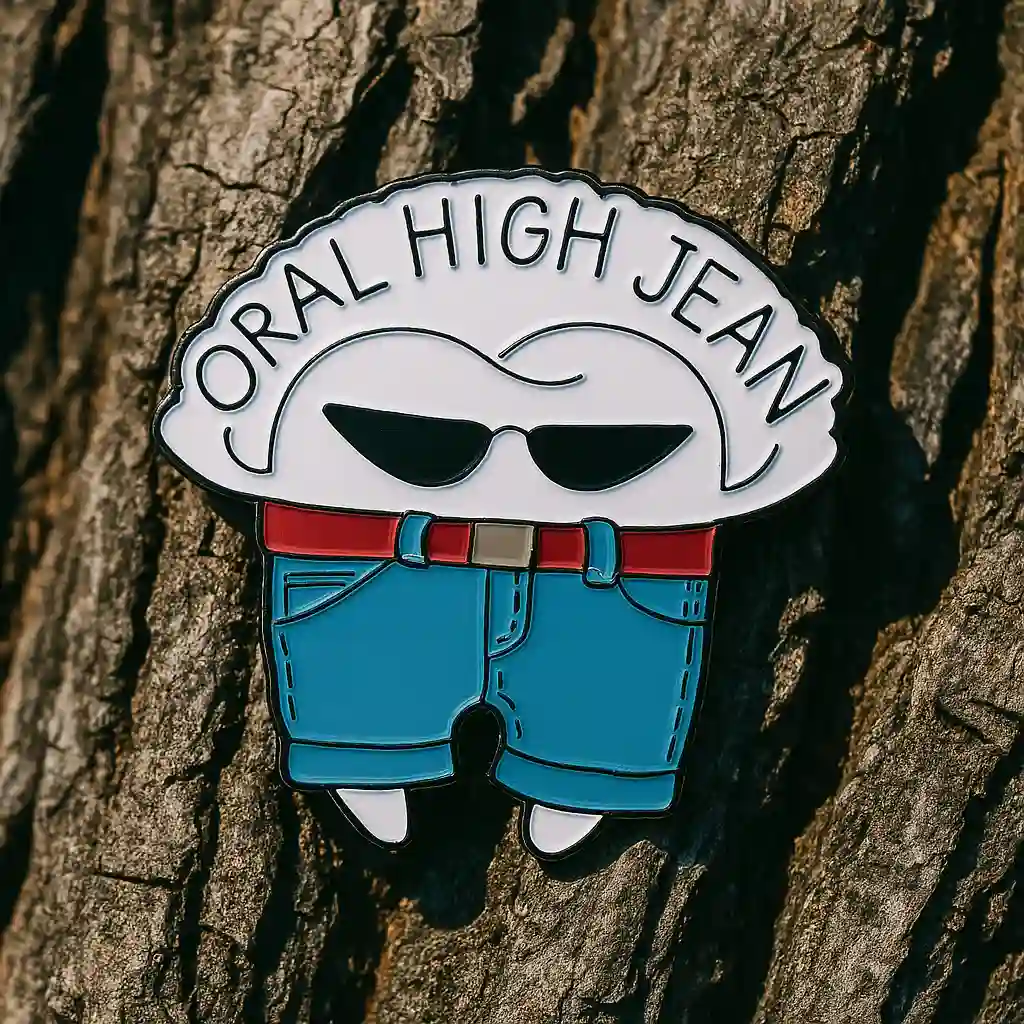Oral High Jean- Brooch Enamel Pin - Brooch Enamel Pin