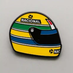 Senna Helmet- Brooch Enamel Pin - Brooch Enamel Pin
