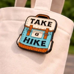 Alternative view of Take A Hike- Brooch Enamel Pin - Brooch Enamel Pin