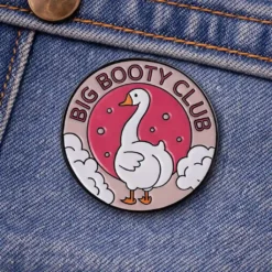 Alternative view of Big Booty Club- Brooch Enamel Pin - Brooch Enamel Pin