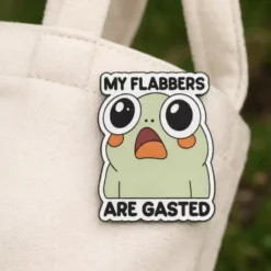 Alternative view of My Flabbers Are Gasted - Brooch Enamel Pin