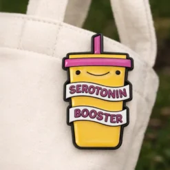 Serotonin Booster - Brooch Enamel Pin