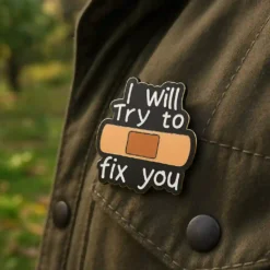 Alternative view of I Will Try To Fix You - Brooch Enamel Pin