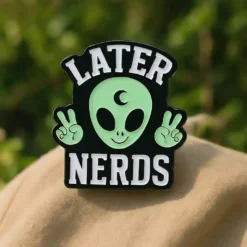 Alternative view of Later Nerds - Brooch Enamel Pin