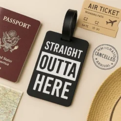 Alternative view of Luggage Tag - Straight Outta Here