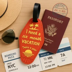 Alternative view of Luggage Tag - I Need A Six Month Vacation Twice A Year