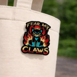 Alternative view of Fear My Claws - Brooch Enamel Pin