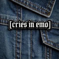 Cries In Emo - Brooch Enamel Pin