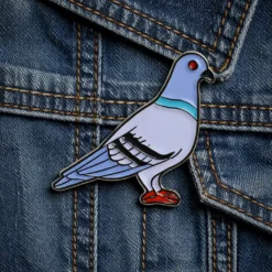 Alternative view of Pigeon - Brooch Enamel Pin