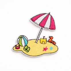 Beach Bath - Embroidered Iron-On Patch