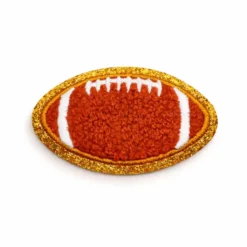Rugby Ball - Embroidered Iron-On Patch