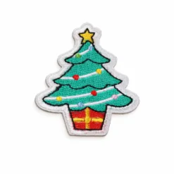 Christmas Tree - Embroidered Iron-On Patch