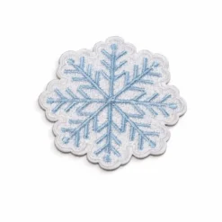 Snow Flake - Embroidered Iron-On Patch
