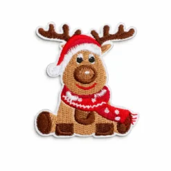 Rudolph - Embroidered Iron-On Patch