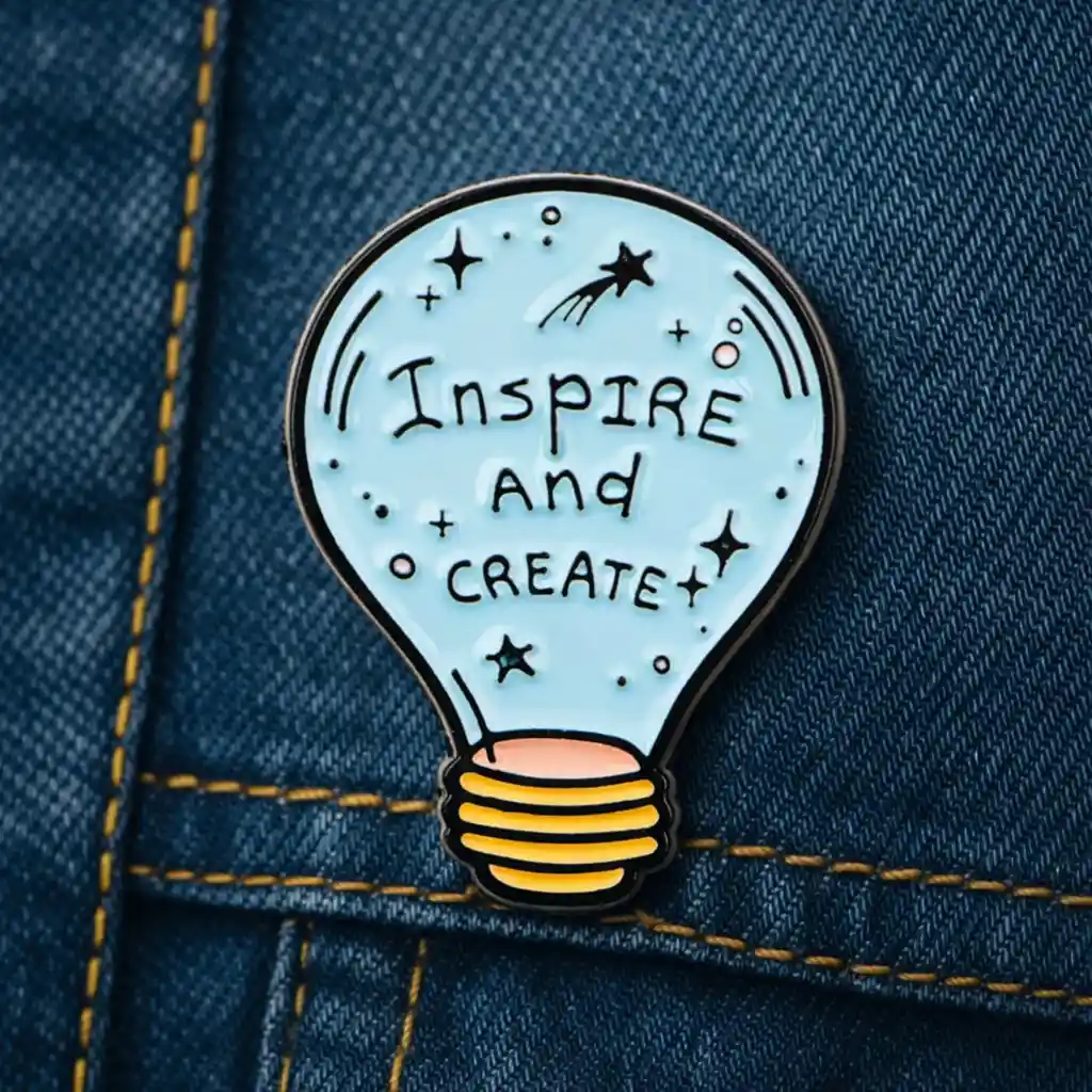 Inspire And Create - Brooch Enamel Pin - Image 2