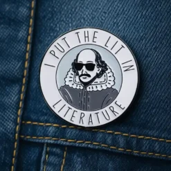 I Put The Little In Literature - Brooch Enamel Pin