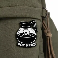 Alternative view of Pothead - Brooch Enamel Pin