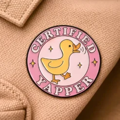 Alternative view of Certified Yapper - Brooch Enamel Pin