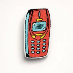 Mobile Phone - Embroidered Iron-On Patch