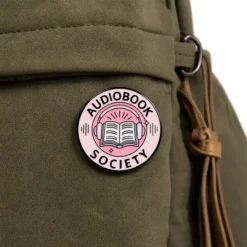 Alternative view of Audiobook Society - Brooch Enamel Pin