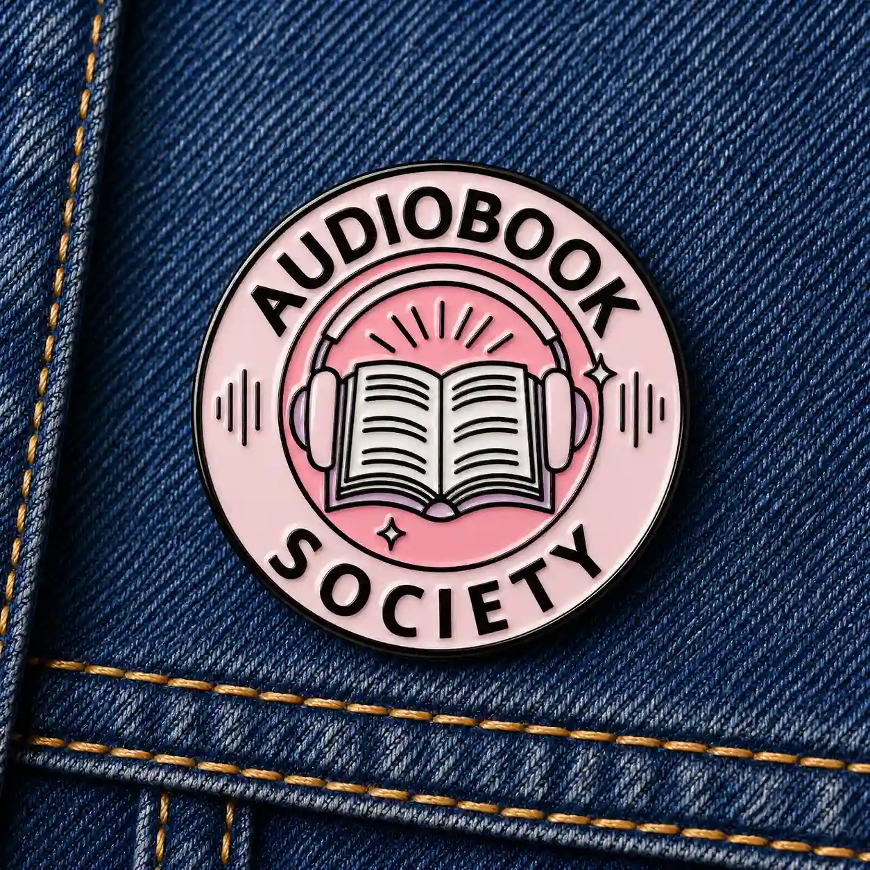 Audiobook Society - Brooch Enamel Pin