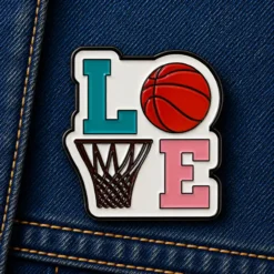 LOVE Basketball - Brooch Enamel Pin