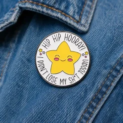 Hip Hip Hooray - Brooch Enamel Pin