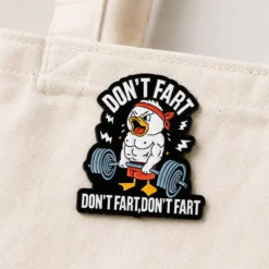 Alternative view of Don't Fart - Brooch Enamel Pin