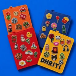 Customised Passport Cover with Embroidery Iron On Patch