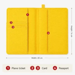 Alternative view of Customised Passport Cover with Embroidery Iron On Patch