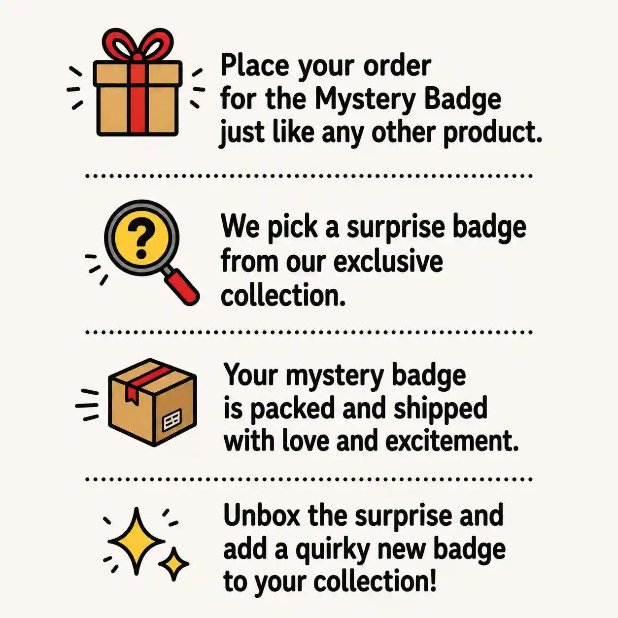 Mystery Badge - Round Pin Back Button Badge - Image 2