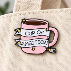 Alternative view of Cup of Ambition - Brooch Enamel Pin
