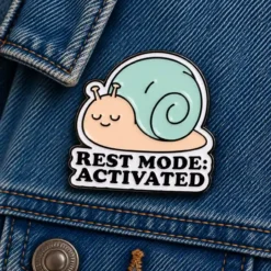 Rest Mode: Activated - Brooch Enamel Pin