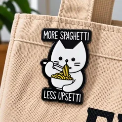 More Spaghetti, Less Upsetti - Brooch Enamel Pin