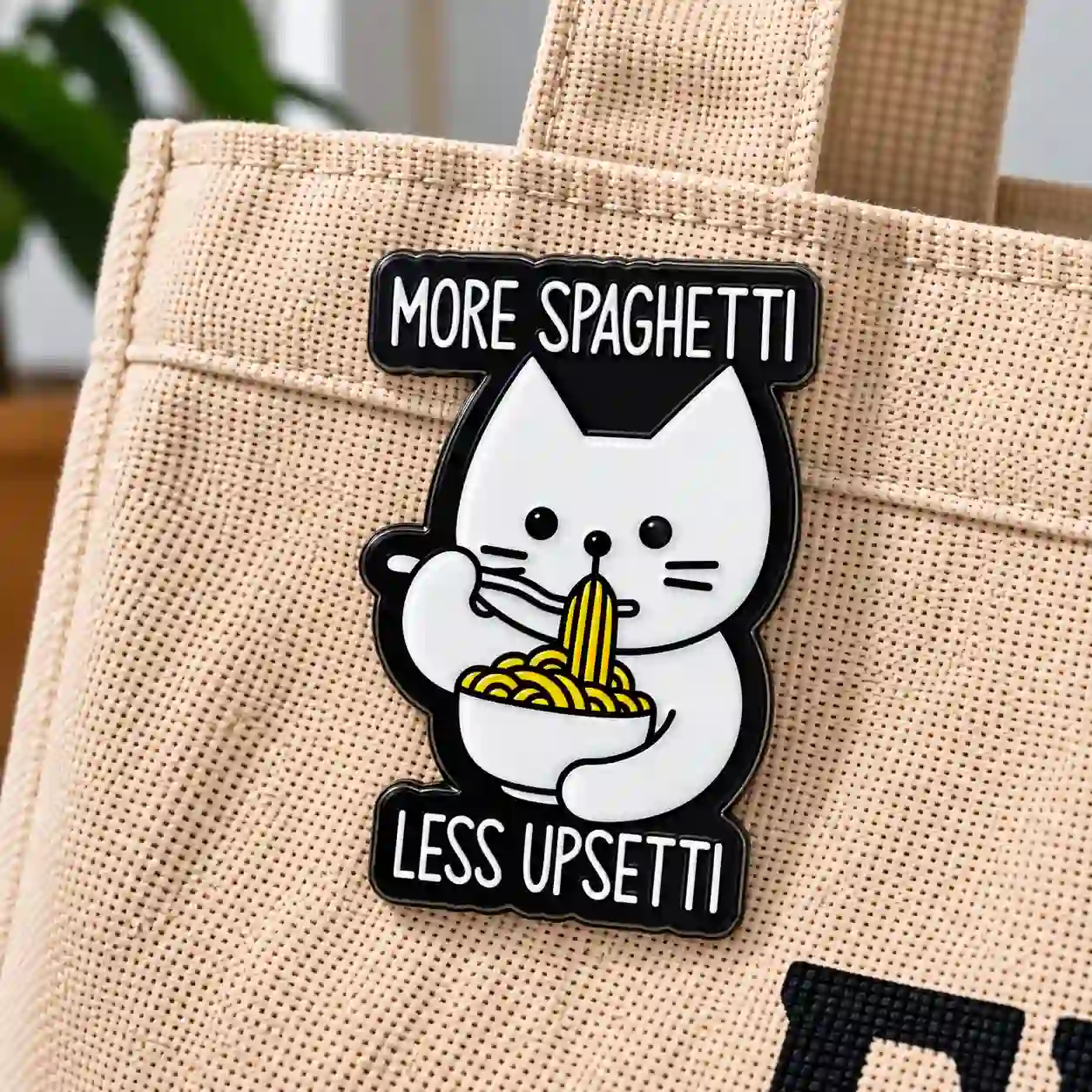 More Spaghetti, Less Upsetti - Brooch Enamel Pin