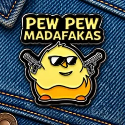 Alternative view of Pew Pew - Brooch Enamel Pin