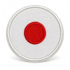 Japan Round - Embroidered Iron-On Patch