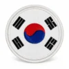 South Korea Round - Embroidered Iron-On Patch