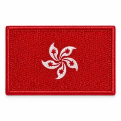 Hong Kong Flag - Embroidered Iron-On Patch