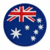 Australia Round - Embroidered Iron-On Patch