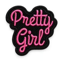 Pretty Girl - Embroidered Iron-On Patch