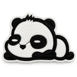 Sleeping Panda - Embroidered Iron-On Patch