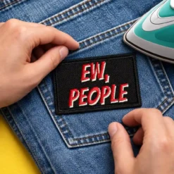 Alternative view of EW People - Embroidered Iron-On Patch