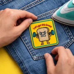 Alternative view of Let's Get This Bread - Embroidered Iron-On Patch