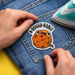 Alternative view of A-Dough-Rable - Embroidered Iron-On Patch