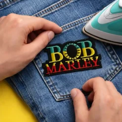 Alternative view of Bob Marley - Embroidered Iron-On Patch